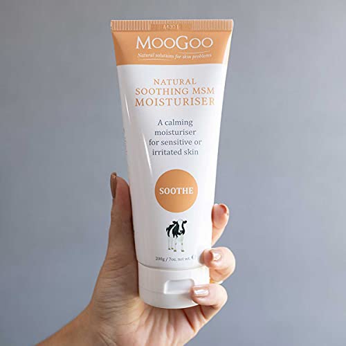 MooGoo Soothing MSM Moisturiser - Calming Face & Body Lotion for Sensitive Skin (7 Fl Oz)