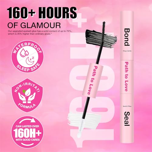 Path to Love 504pcs Lash Clusters Kit – DIY D-Curl Eyelash Extensions