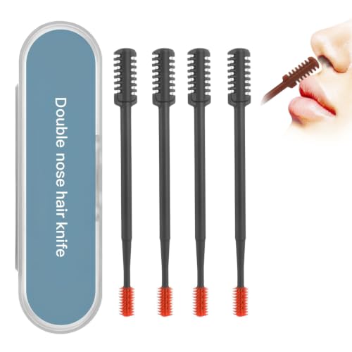 FROADB Gray 4-Pack Upgraded Staggered Blade Nose Hair Trimmers - Pain-Free Men & Women