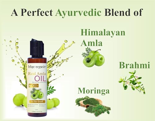 Blise Organic Amla Oil - 100% Pure Cold Pressed Hair & Skin Care