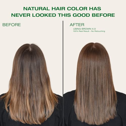 Naturigin Permanent Hair Dye 4.0 Brown - Vegan & Ammonia-Free Formula