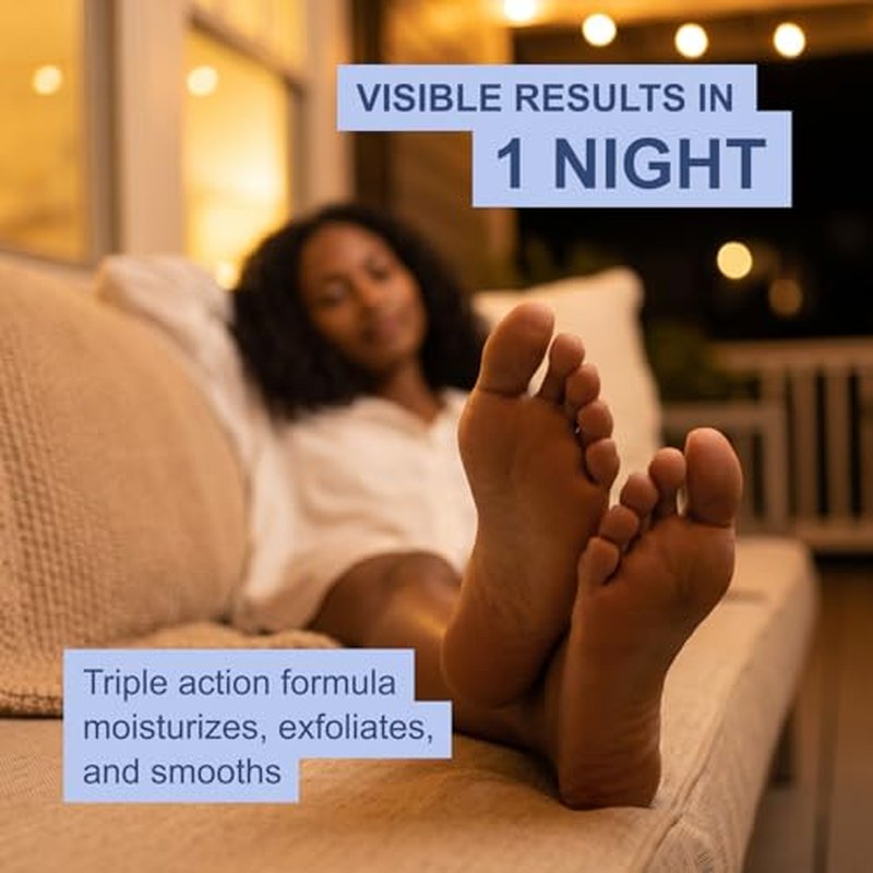 Kerasal Nighttime Intensive Foot Repair, Skin Healing Ointment for Cracked Heels and Dry Feet, 1 oz (Packaging May Vary)