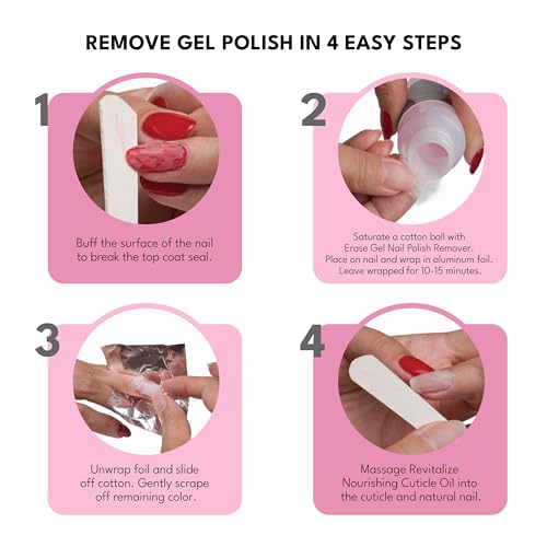 RC Red Carpet Manicure Nail Gel Removal Kit for Professional & Home Use