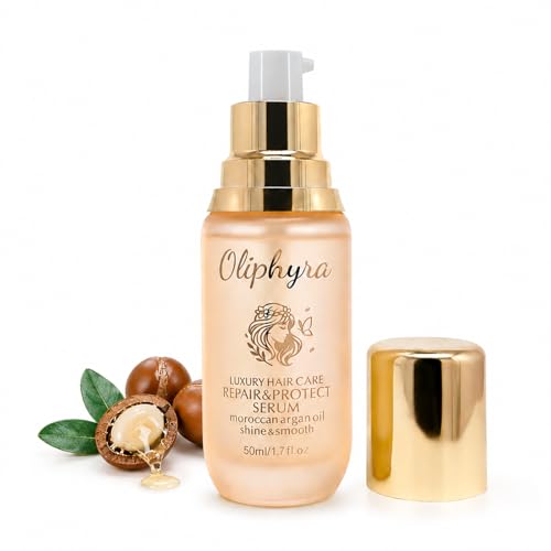 Oliphyra Weightless Hair Oil with Argan & Jojoba - 1.7 Fl Oz Shine & Heat Protectant