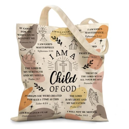 Aesthetic Reusable Canvas Tote Bag for Women with Zipper Pocket