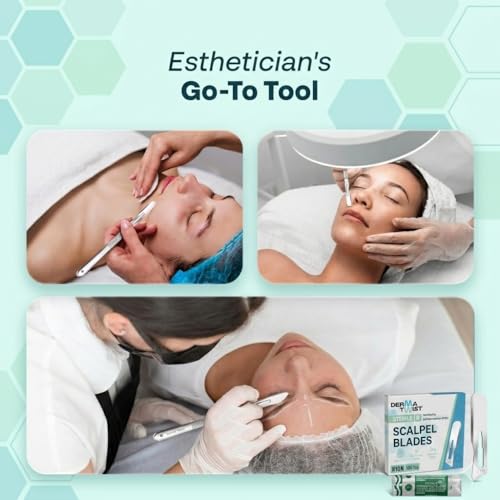 DermaTwist 10R Dermaplaning Blades 100-Pack for Women’s Face