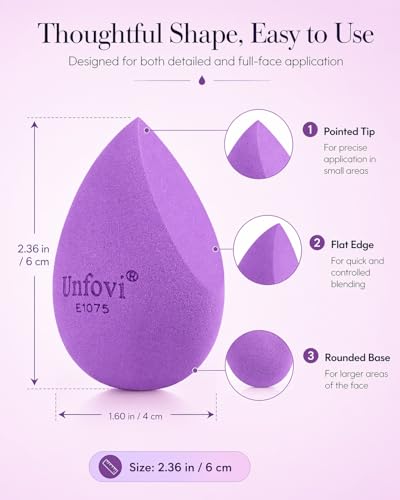 Unfovi 20 Pcs Makeup Sponge Set, Pastel Solid Color Beauty Blenders