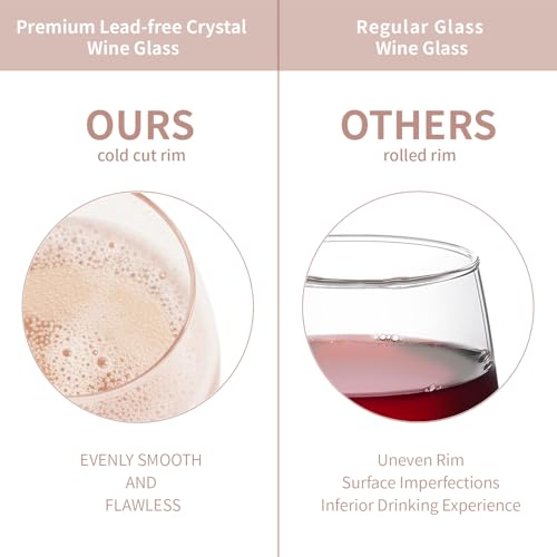 Inspirational Friendship Wine Glass - 15 oz Stemless Gift for Women