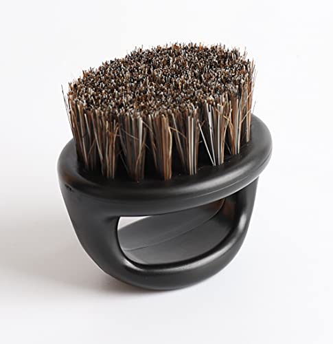 Crown Professional Palm Wave Brush - Medium Hard Boar Bristle for 360 Waves