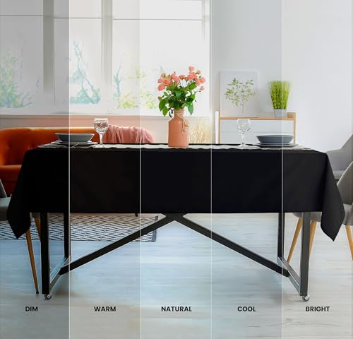 Utopia Kitchen Rectangle Tablecloth 60x102 Inches - Black