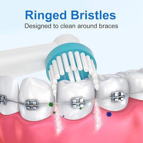 8pcs Interspace & Ortho Care Replacement Brush Heads for Electric Toothbrush