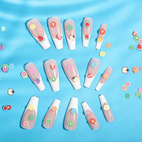 6000Pcs 3D Fruit Nail Art Slices for Resin & Slime Crafts