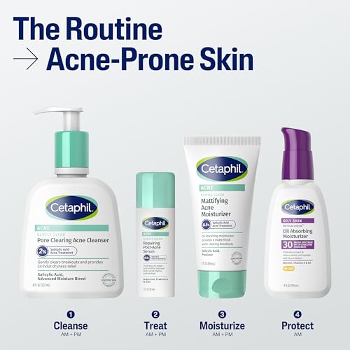 Cetaphil Gentle Clear Acne Cleanser with 2% Salicylic Acid, 8 fl oz - For Sensitive Skin