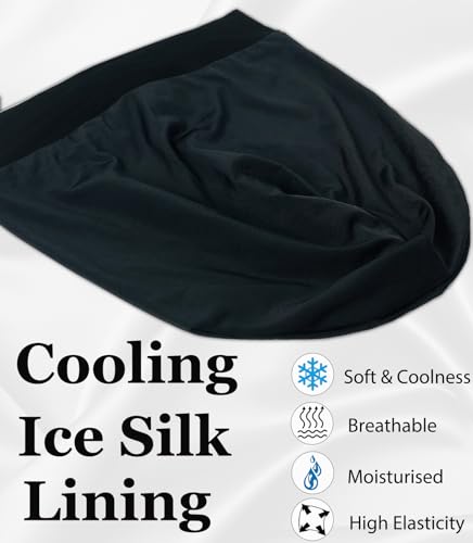 Sleep Cap Bonnet for Sleeping - Adjustable Cooling Lining, 2pcs (Vidsel)