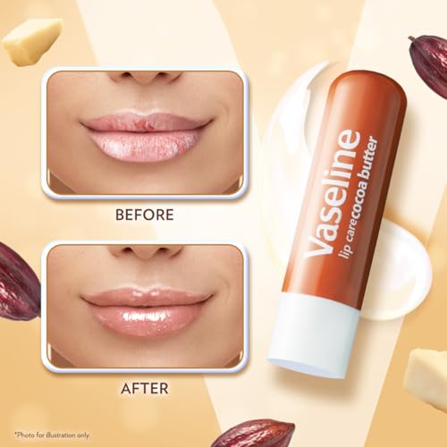 Vaseline Lip Therapy Cocoa Butter Twin Pack - 48 Hour Moisturization