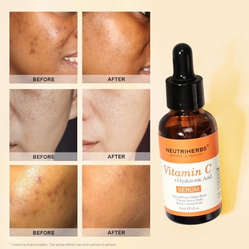Neutriherbs Vitamin C Serum with Hyaluronic Acid for Brightening & Firming