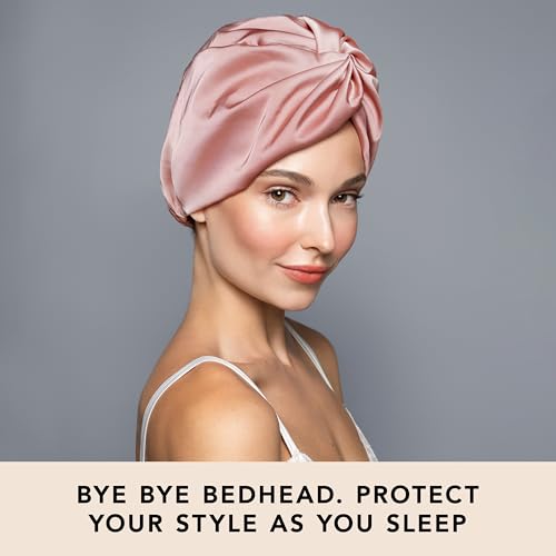 The Hair Edit Ultra Luxe Satin Sleep Bonnet for Overnight Hair Protection – Adjustable Fit