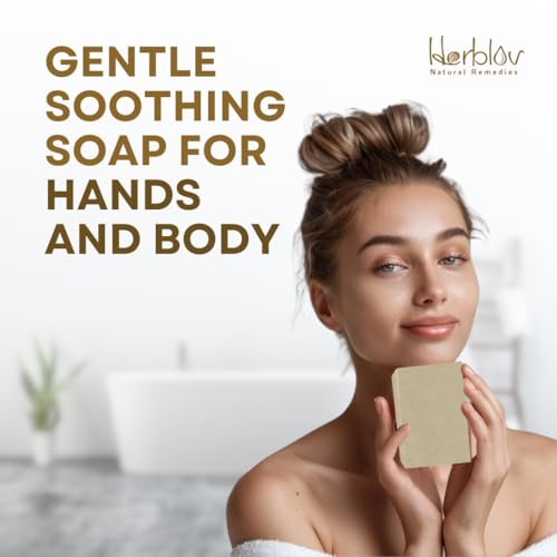 Oatmeal Honey Goat's Milk Soap Bar - Natural Skin Relief for Eczema & Irritation