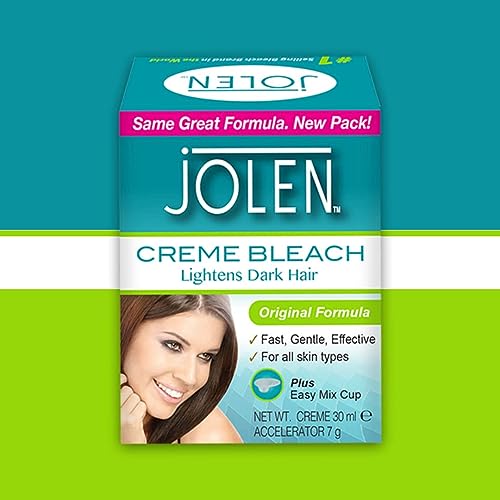 Jolen creme bleach lightens dark hair 30ml (6 Pack)