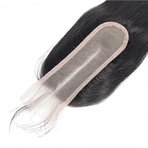 8 Inch Brazilian Straight Hair 2x6 HD Lace Closure Deep Middle Part Remy Human Hair