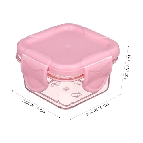 4-Pack Portable Food Storage Containers with Lids - Food-Grade Canisters for Snacks and Meal Prep