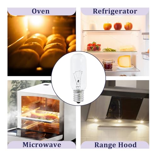 40W Incandescent Light Bulb Replacement for Samsung Microwave - 2-Pack