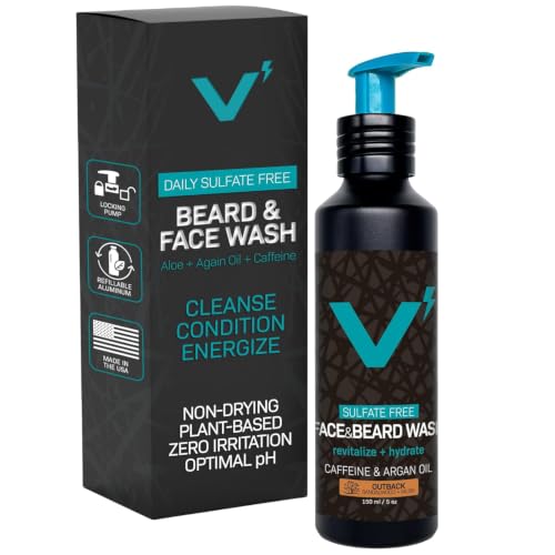 VOLT Unscented Face & Beard Wash for Men - Hydrating, Sulfate-Free, 5 Fl Oz