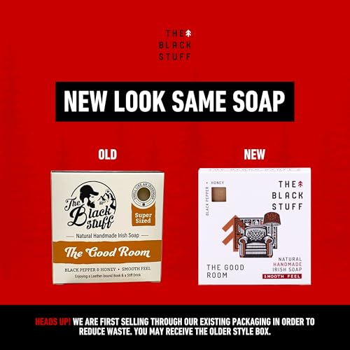 All Natural Handmade Bar Soap for Men - Moisturizing & Exfoliating