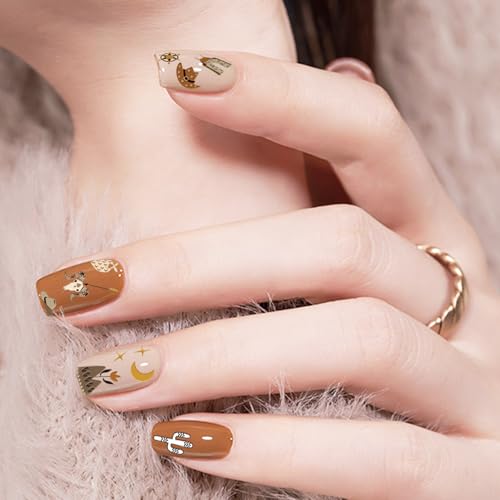 Retro Cowboy Nail Art Stickers - 2 Sheets of Self-Adhesive Decals