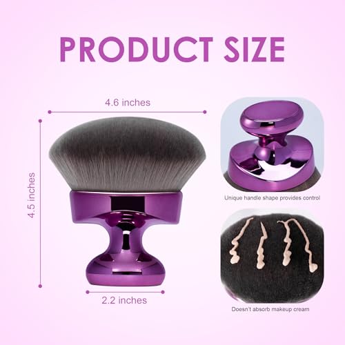 BABYSHEEP Purple Large Body Kabuki Brush & Self Tanner Makeup Applicator