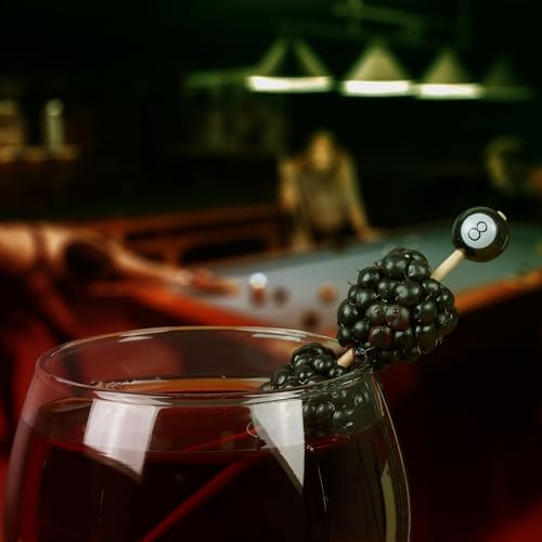 BambooMN 3.9" Billiard Pool Cocktail Appetizer Picks - 100 Pack