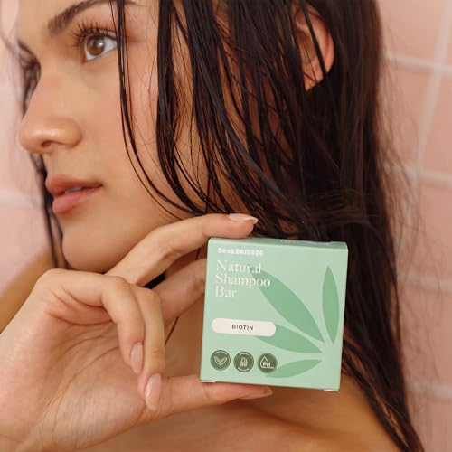 Seek Bamboo Biotin Shampoo Bar for Fine Thinning Hair - Volumizing & Sulfate-Free