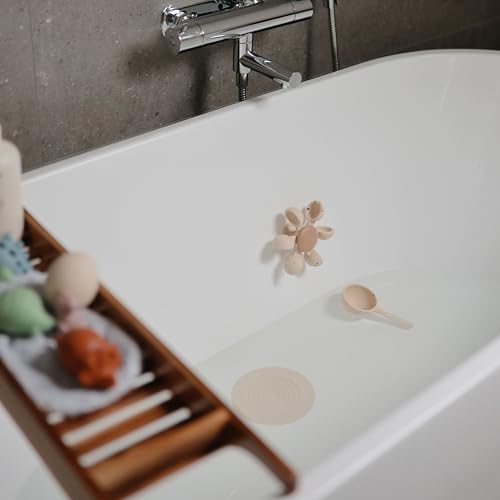 Mushie Silicone Bathtub Drain Stopper 2-Pack - 5.5 Inch Suction Cover