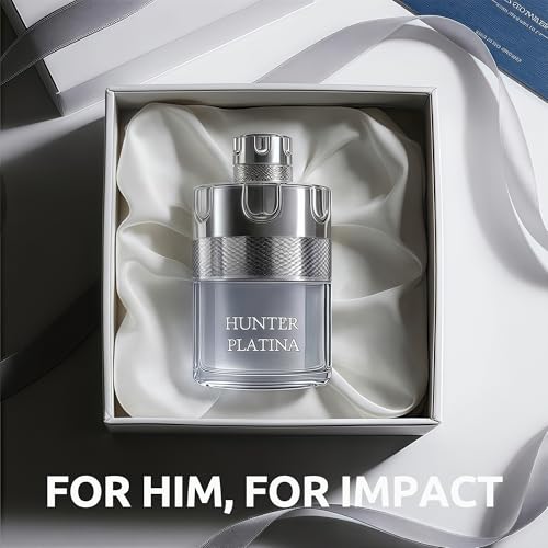 AFLUXE Hunter Platina Eau de Parfum - Long Lasting Fresh Woody Men's Cologne