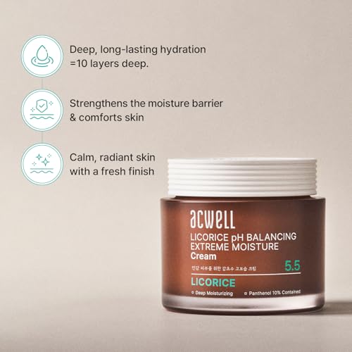 ACWELL Licorice pH Balancing Extreme Moisture Cream for Sensitive Skin
