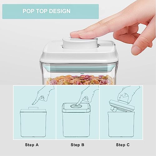 Airtight Food Storage Container with Pop-Up Lid - 0.52qt