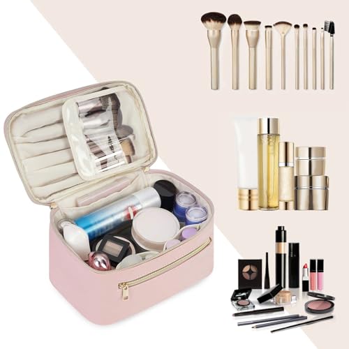 Wandering Nature Travel Makeup Bag - Eco-Friendly Vegan Leather Organizer