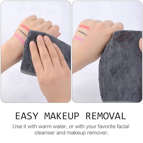 Reusable Microfiber Facial Cloths - Soft Makeup Remover, 6 Pack