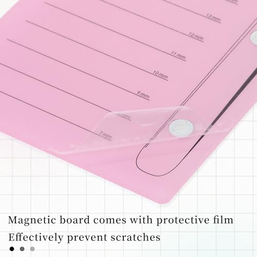 Acrylic Eyelash Extension Pallet with Suction for Tweezers - Pink