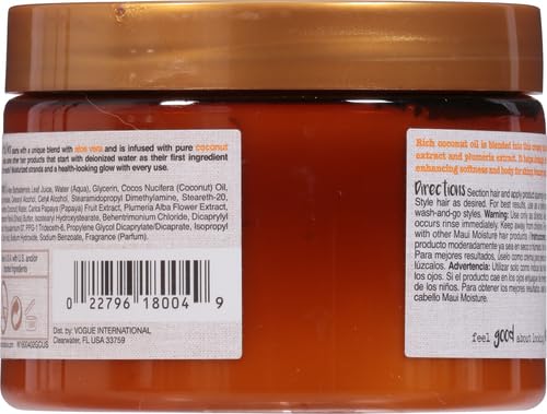 Maui Moisture Hydrating Curl Smoothie for Tight Curls - 12 oz Pack of 2