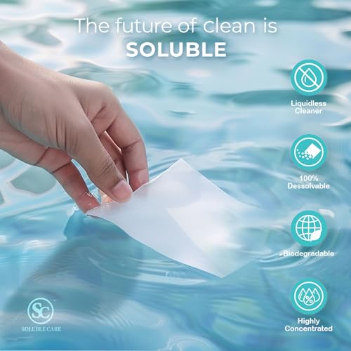 Dissolvable Toilet Bowl Cleaner Sheets - Pine Scent, 40 Sheets