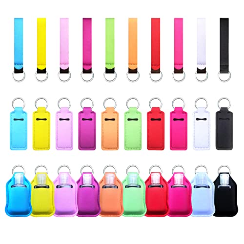 40-Pack Travel Essentials Kit – Pure Color Empty Bottles & Lanyards