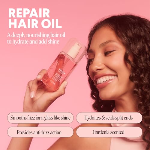 MONDAY Haircare REPAIR Hair Oil with Argan Oil & Squalane – 3 oz (Pack of 2)