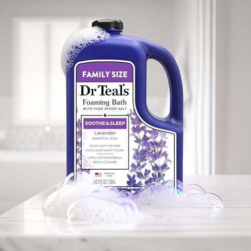 Dr Teal's Soothe & Sleep Lavender Foaming Bath with Epsom Salt, 62.5 fl oz