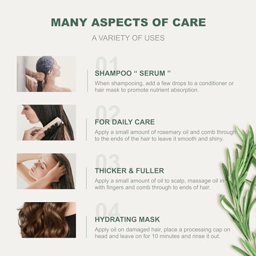 Rosemary Hair Growth Oil - Nourishing Hair Repair & Moisture 2.1 fl oz