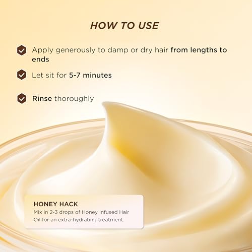 Gisou Honey Gloss Ceramide Therapy Hair Mask ? Deep Repair & Hydration with Mirsalehi Honey, Ceramides & Hyaluronic Acid, 7.8 fl oz