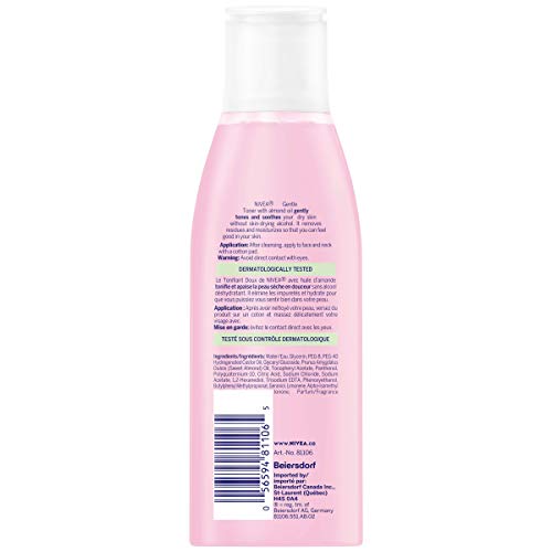 NIVEA Gentle Toner for Dry & Sensitive Skin, 6.8 Fl Oz