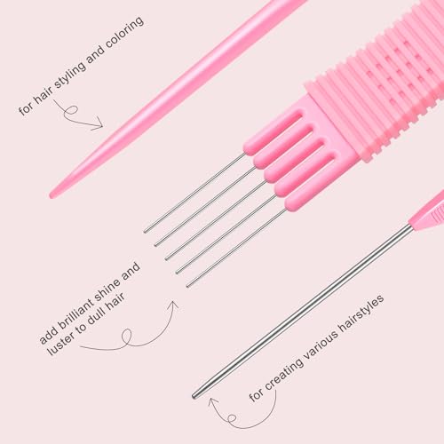 TsMADDTs 3-Piece Hair Combs Set for All Hair Types - Detangle & Style