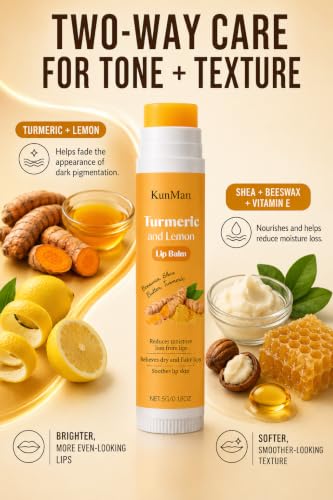 Turmeric & Lemon Lip Balm Duo for Dark Lips - 2 x 5g