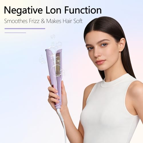 WINB 2-in-1 Hair Straightener and Curler, 1-Inch Ceramic Flat Iron